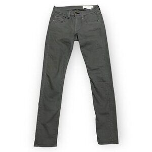 Rag & Bone New York Aged Sage Luxury Designer Stretch Skinny Jeans - 26x30